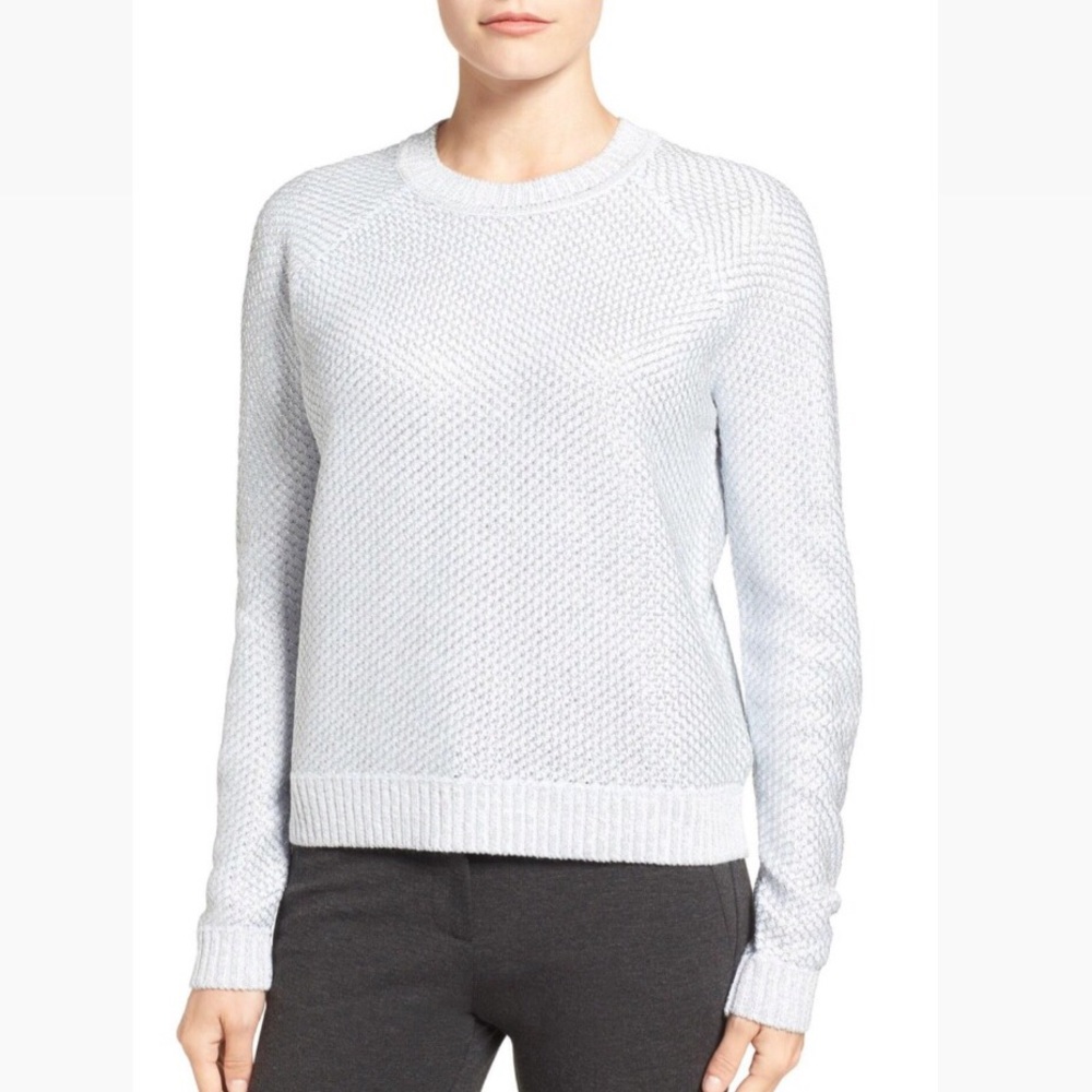 NWT Ivanka Trump Silver Chainmail Knit Sweater